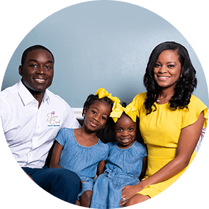 Dr. Courtney Jones with her family